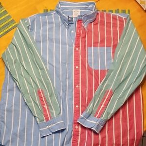 Brooks Brothers Regent Fit Multicolor Striped Button Down Shirt XXL